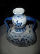 Antike Nanking Kamin - Porzellanvase China,  Blau - Weiss,  Um1900,  Quing - Dynastie Asiatika: China Bild 3