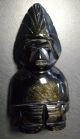 Mexiko Maya Figur 2 Aus Edelstein Obsidian 11cm Mexico Südamerika Internationale Antiq. & Kunst Bild 1