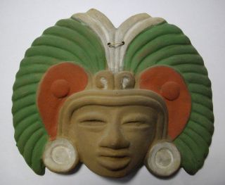 Mexiko Maya Inka Maske Zum Aufhängen 19cm Mexico Südamerika Bild