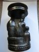 Makonde Krippe Als Kerzenhalter / Kerzenständer 15 Cm/ Unikat Weihnachten Advent Entstehungszeit nach 1945 Bild 3