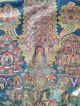 Budistisches Gemälde Lebensbaum ?? Auf Leinwand Ko - 1442 Entstehungszeit nach 1945 Bild 1