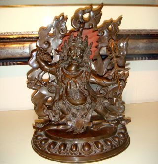 Nepal - Tibet,  Buddha Mahankala,  Kupfer Bild