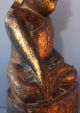 Gilt Hardwood Buddha Statue /teak/ Sehr Alt / Opfergabe / Aus Kloster In Burma Asiatika: Südostasien Bild 5