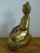 Alter Antiker Buddha Lotus Thron Thailand Bronze Messing Figur Skulptur Schwer Asiatika: Südostasien Bild 2