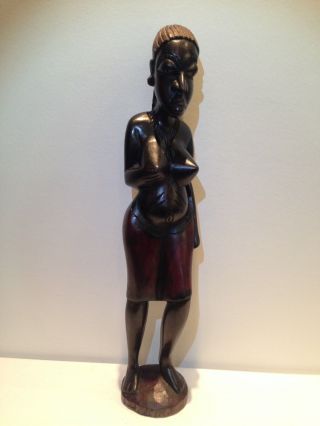 Afrikanische Kunst,  Figuren,  Frau,  Privatsammlung,  70cm Hoch Bild