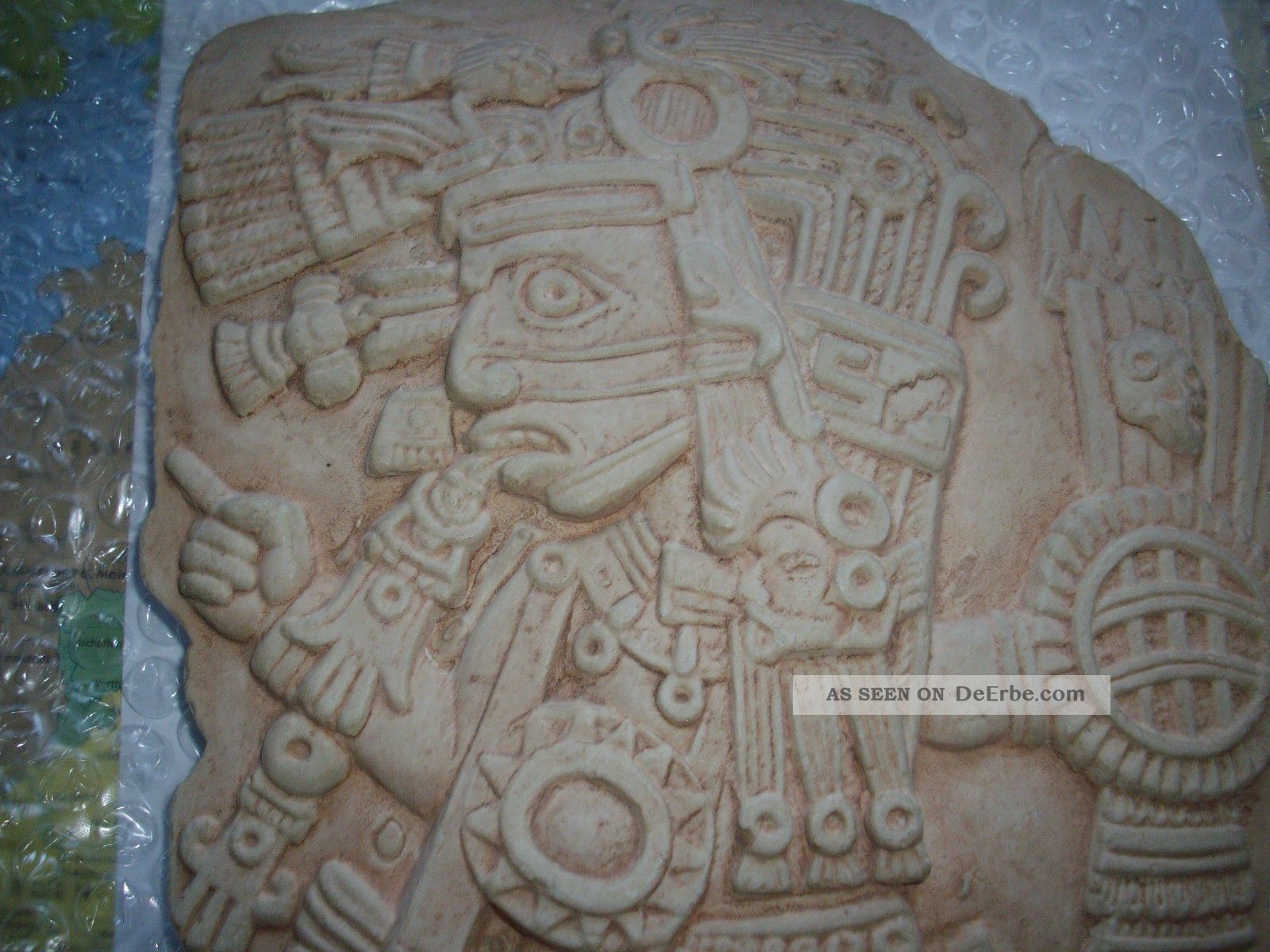 Mexico Inka Mexiko Inka Maya 25cm Großes Ton Relief 1, 3kg Mexico Südamerika