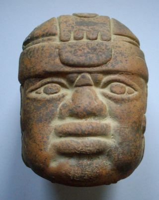 Mexiko Maya Ton Kopf 12cm Mexico Südamerika Bild