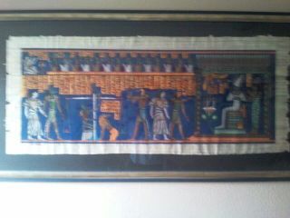 Ägyptische Papyrusrolle In Tollem Bilderrahmen Bild