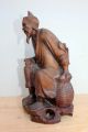 Alte Holzfigur Skulptur Schnitzerei China Um 1900 (?) 20cm Asiatika: China Bild 1