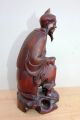 Alte Holzfigur Skulptur Schnitzerei China Um 1900 (?) 20cm Asiatika: China Bild 2