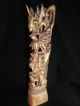 Geschnitzte Figur Knochen Bein Indonesien? Entstehungszeit nach 1945 Bild 3