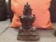 Alter Sitzender Buddah Aus Schwerem Material Bronze Mit Kupfer Entstehungszeit nach 1945 Bild 2