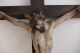 Antikes Holzkreuz/kruzifix,  Jesus Am Kreuz,  Handgeschnitzt Skulpturen & Kruzifixe Bild 2