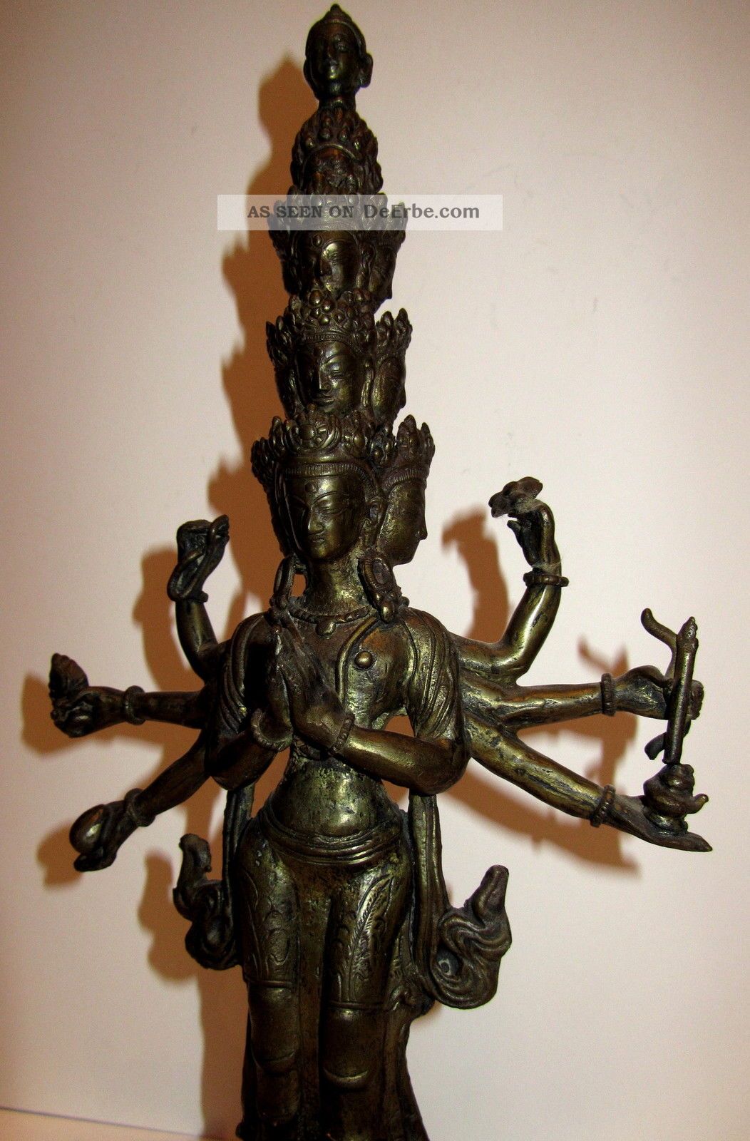 Buddha Ganesha Avalokiteshvara Figur Statue Bronze Nepal Indien Entstehungszeit nach 1945 Bild