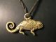 Lederband Mit Anhänger Tusyan Chamäleon Brass Pendant Chameleon Afrozip Entstehungszeit nach 1945 Bild 1