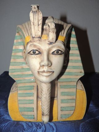 Pharao Büste Tutanchamun Ägypten Ramses Keramik Deko Dekoration 25 Cm Bild