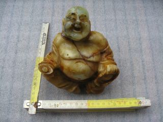Lachender Buddha Aus Jade - Glück,  Wohlstand Bild