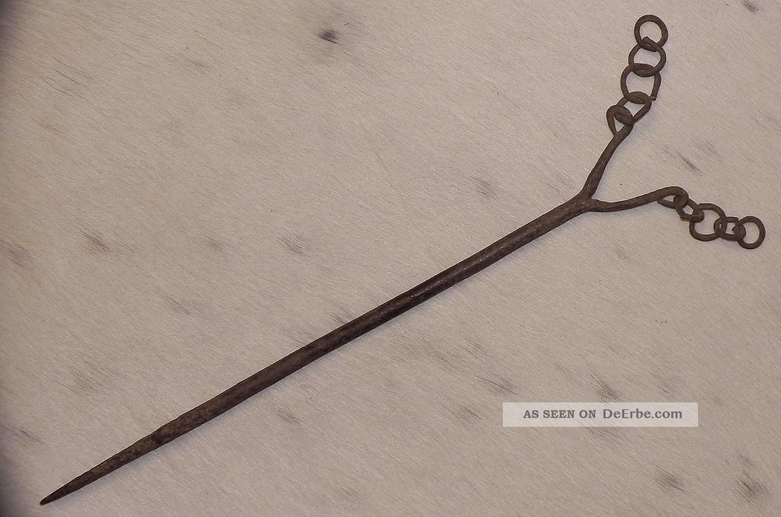 (a324) Kultstab Der Dogon Eisen Iron Tool Fer Noir Burkina Faso Entstehungszeit nach 1945 Bild