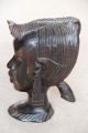 Frauenkopf Afrika Ebenholz 22 Cm Hoch Schwer Holz Entstehungszeit nach 1945 Bild 2