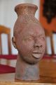 Frauenkopf Afrika Ton Keramik 26 Cm Hoch Festac 1977 (festival In Lagos) Entstehungszeit nach 1945 Bild 3