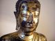 Buddha Skulptur Bronze,  Patina Mit Blattgold Entstehungszeit nach 1945 Bild 3