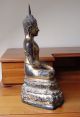 Buddha Skulptur Bronze,  Patina Mit Blattgold Entstehungszeit nach 1945 Bild 5