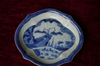 Kleiner Teller Porzellan Chinesische Handarbeit Blau Weiß Bild