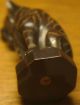 Netsuke Asiatika Japan Schnitzerei Handschmeichler Signiert Wilde Katze Entstehungszeit nach 1945 Bild 3