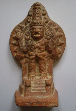 Mexiko Inka Maya Götter Statue 20cm Aus Ton Mexico Südamerika Bild