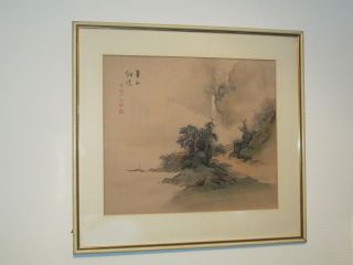 Chinesische Seidenmalerei Seidenbild Seidengemälde Gemälde Seide Im Rahmen Iv Bild