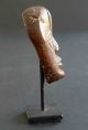 Seltene,  Alte Afrikanische Miniatur - Maske,  Höhe Ca.  6,  5 Cm,  Metallsockel Entstehungszeit nach 1945 Bild 3