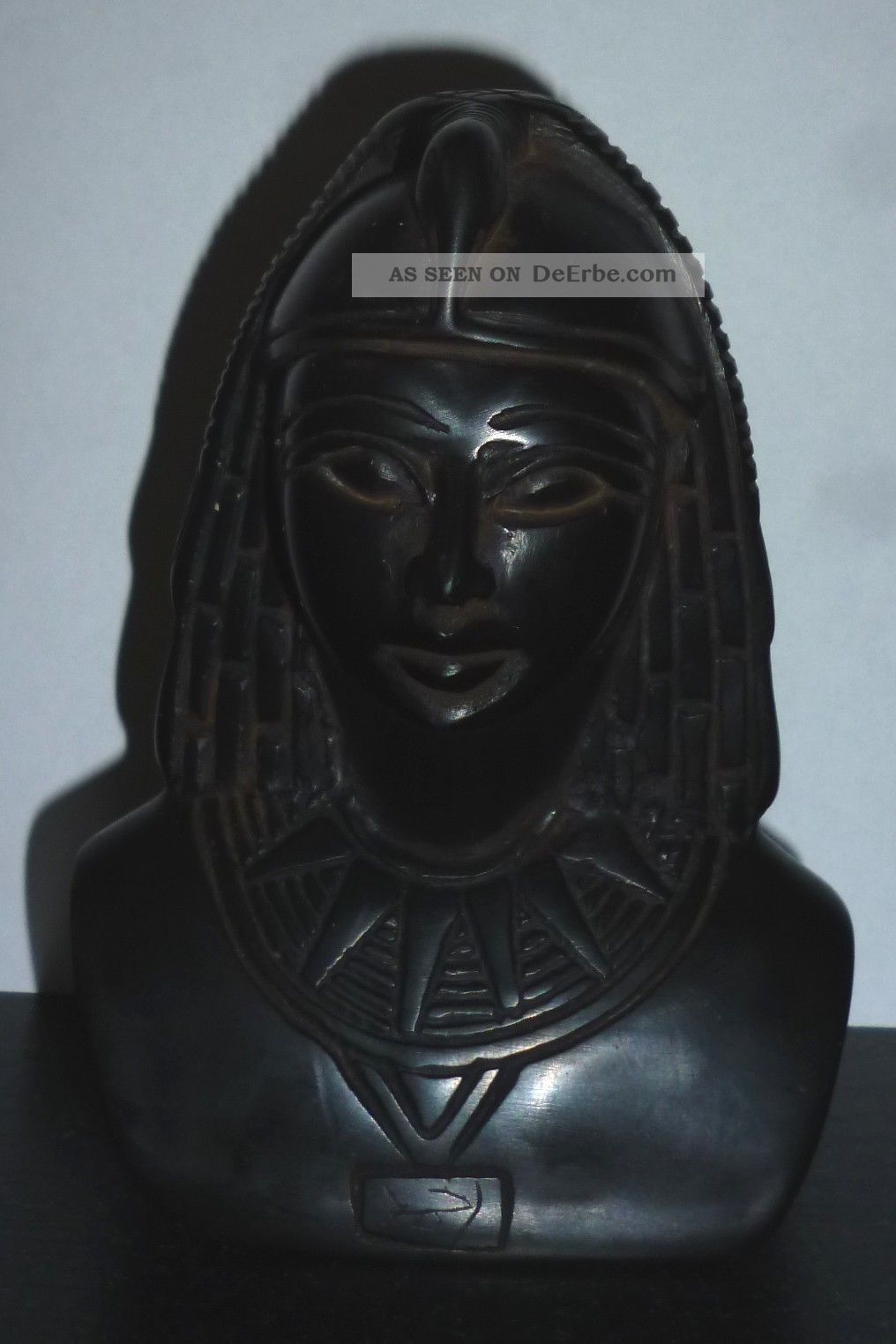 Büste Königin Skulptur Ägypten Pharaonin 440 Gramm 11 Cm Hoch Theben Neues Reich Entstehungszeit nach 1945 Bild