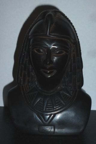 Büste Königin Skulptur Ägypten Pharaonin 440 Gramm 11 Cm Hoch Theben Neues Reich Bild