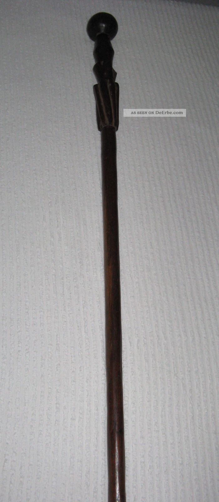 Stock,  Zeremonienstock Aus Südafrika,  Holz,  Handarbeit,  Gehstock?,  Spazierstock? Entstehungszeit nach 1945 Bild