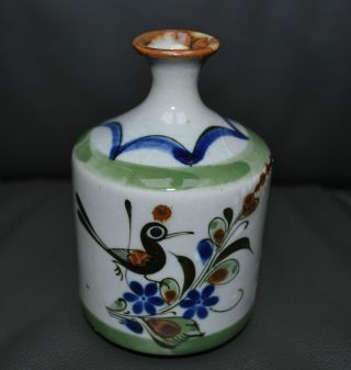 Azteca Mexico Vogel Handarbeit Keramik Vase Kanne Volkskunst Serien Nr.  59764 Bild