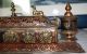 Tibetischer - Räucherstäbchenhalter Mit 2 Gebetsmühle,  32,  5 Cm Entstehungszeit nach 1945 Bild 3
