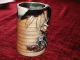 Alte Tontasse,  Tasse Relief,  Glasur Alter Chinese,  Handarbeit,  19.  Jhd,  12 Cm Asiatika: China Bild 3