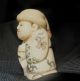 Schöne Skulpturen Netsuke Man Mit Tuch Asiatika: China Bild 1