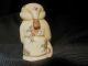 Schöne Skulpturen Netsuke Man Mit Tuch Asiatika: China Bild 3