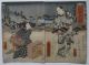 Japanischer Holzschnitt 1864 Utagawa Kunisada Woodblock Print Japan Asiatika: Japan Bild 1