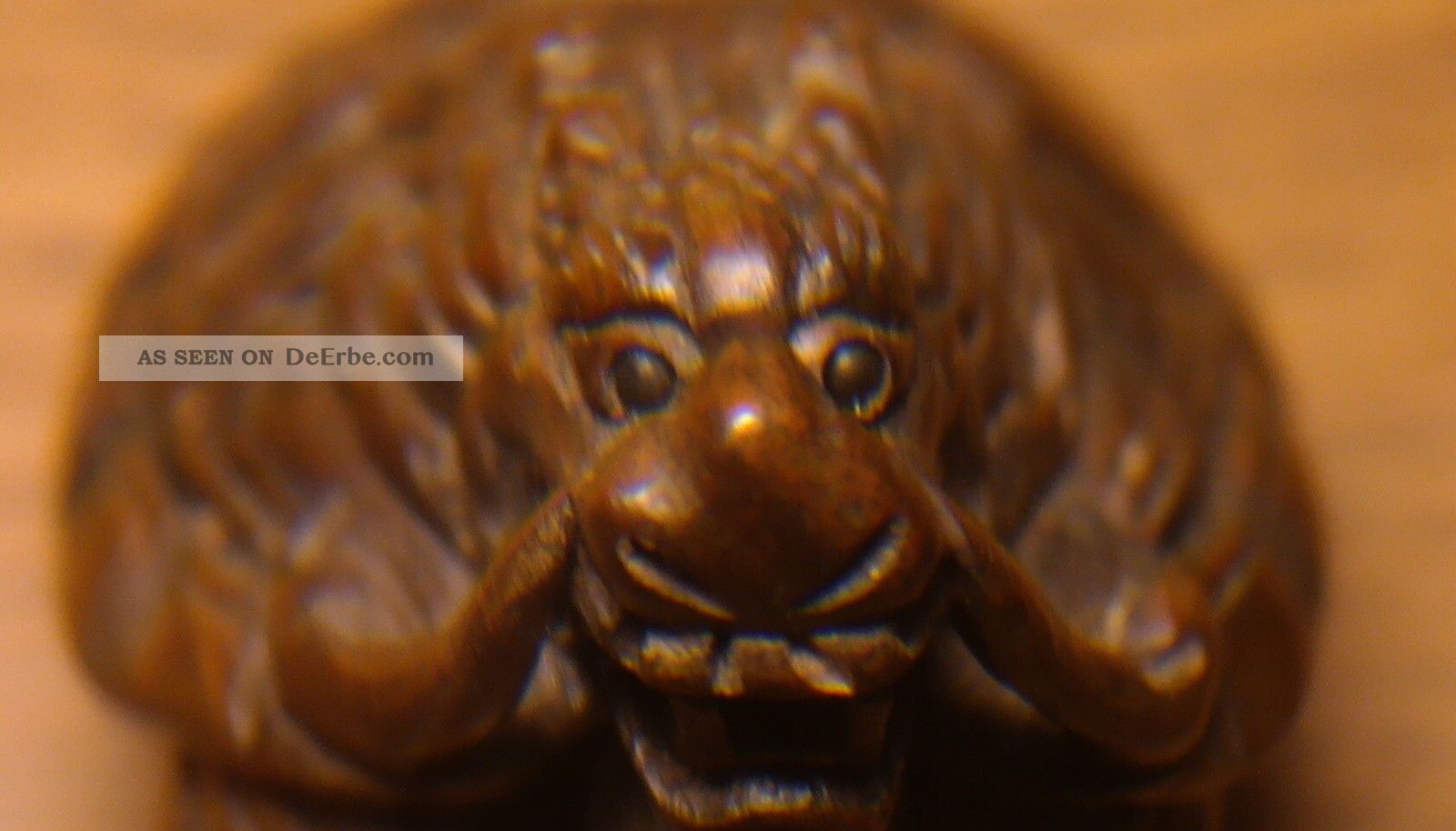 Netsuke Asiatika Japan Edle Schnitzerei SchildkrÖte Signiert Entstehungszeit nach 1945 Bild