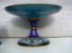 2 Alte Teile Cloisonne - Metall,  China Um 1900,  Fussschale,  Teedose Asiatika: China Bild 4