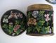 2 Alte Teile Cloisonne - Metall,  China Um 1900,  Fussschale,  Teedose Asiatika: China Bild 8