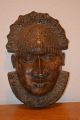 Bronze Königsmaske Der Benin,  Nigeria,  Afrika Entstehungszeit nach 1945 Bild 2