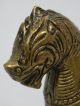 Tempellöwe Aus Messing Bronze Fo - Hund Wächterlöwe Höhe 11,  9 Cm China 20.  Jhd. Bronze Bild 1