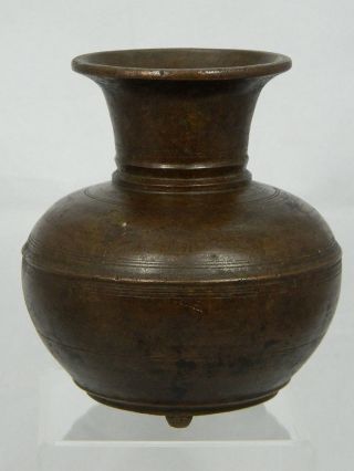 Schöne Alte Bronzevase Vase Bronze Höhe 11,  8 Cm Asien Vorderasien 19.  Jhd. Bild