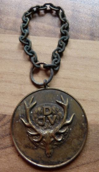 Medaille Anhänger Jäger Djv Messing Bronze Bild