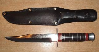 Sheriff Knife Korium Carl Schlieper Brasil Altes Jagdmesser Taschenmesser Bild