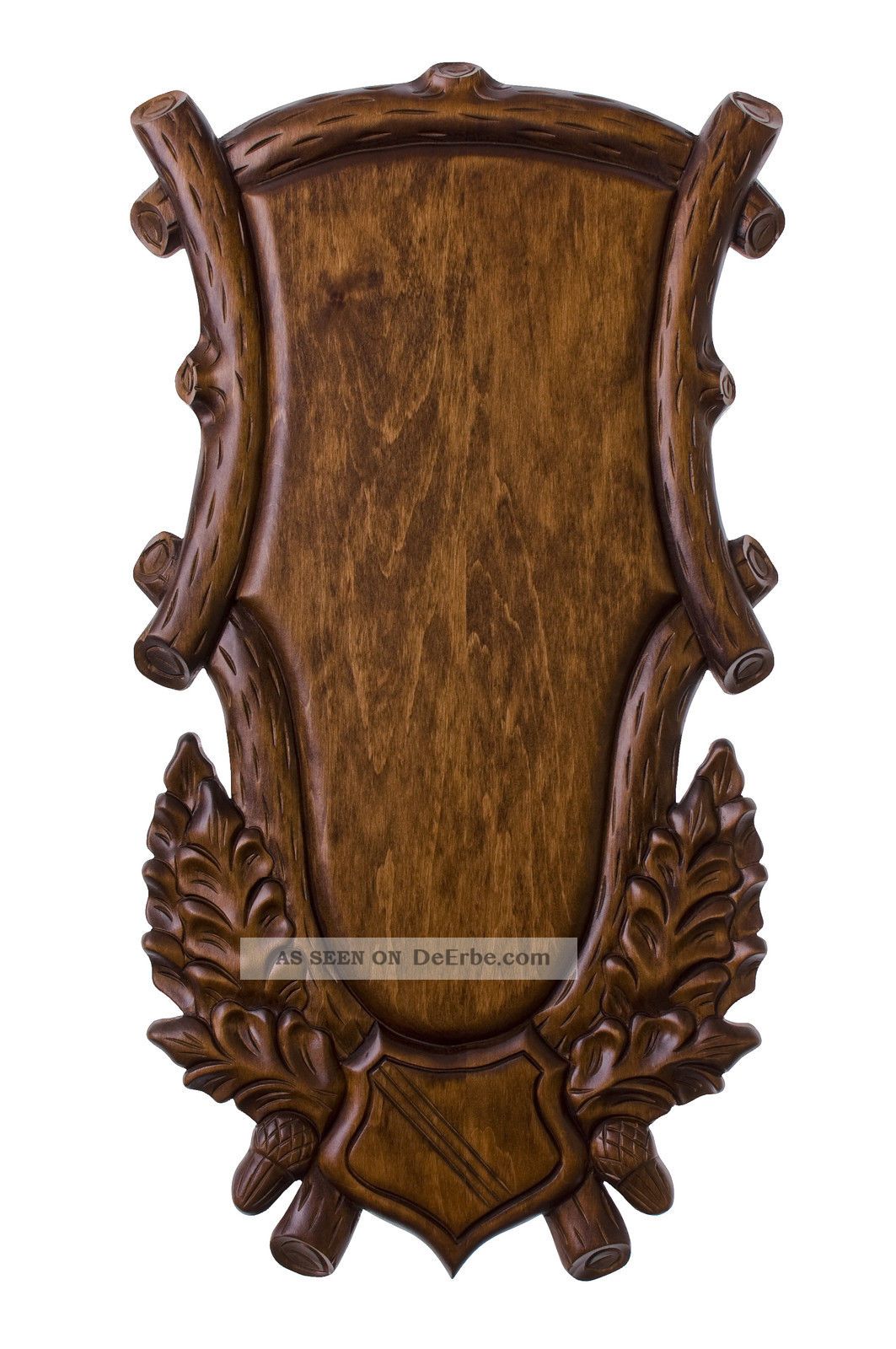 Trophäenschild Hirsch H8 Trophäenbrett Gehörnbrett Geweihbrett Jagd & Fischen Bild