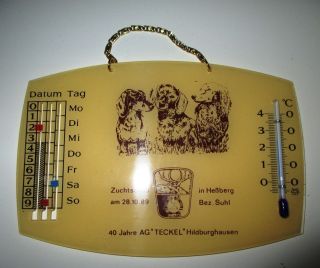 Thermometer 40 Jahre Ag Teckel Hildburghausen 1989 Ddr Zuchtschau Heßberg Suhl Bild